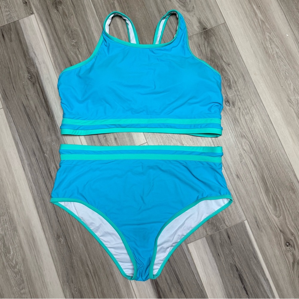 Blue & teal Two-Piece Swimsuit